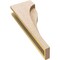 Ekena Millwork 4"W x 8"D x 24"H Thin Helena Rough Cedar Woodgrain TimberThane Corbel, Primed Tan CORUR04X08X24HELRCPR - alternate 3